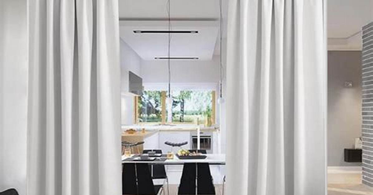 How to Attach a Curtain Room Divider to a Drop