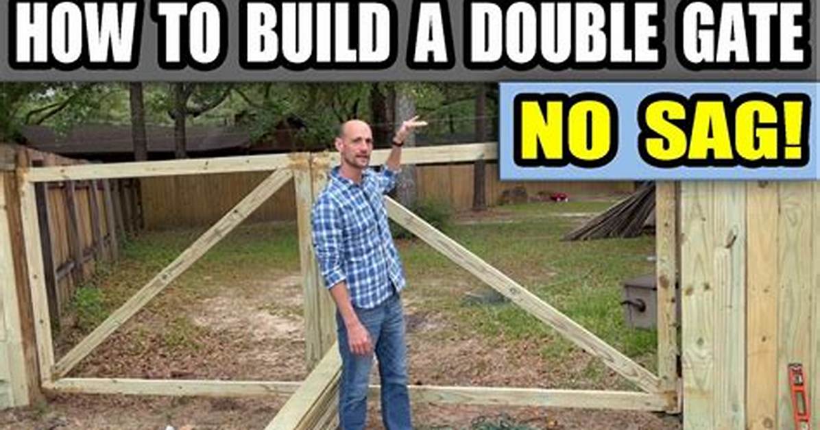How to Build a Double Gate for a Wood Privacy