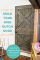 How to Build a Dutch Barn Door