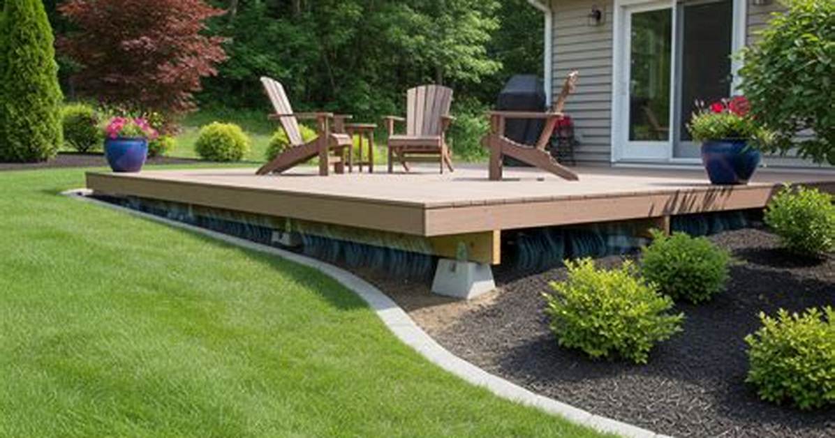 How to Build a Floating Deck Around A