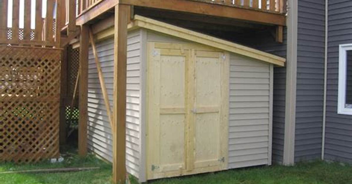 How to Build a Shed Under A
