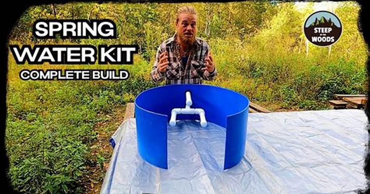 How to Build a Spring Water Collection System