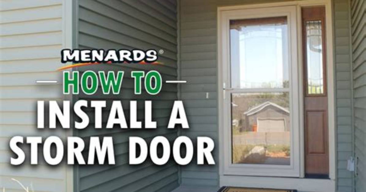 How to Build a Storm Door Frame