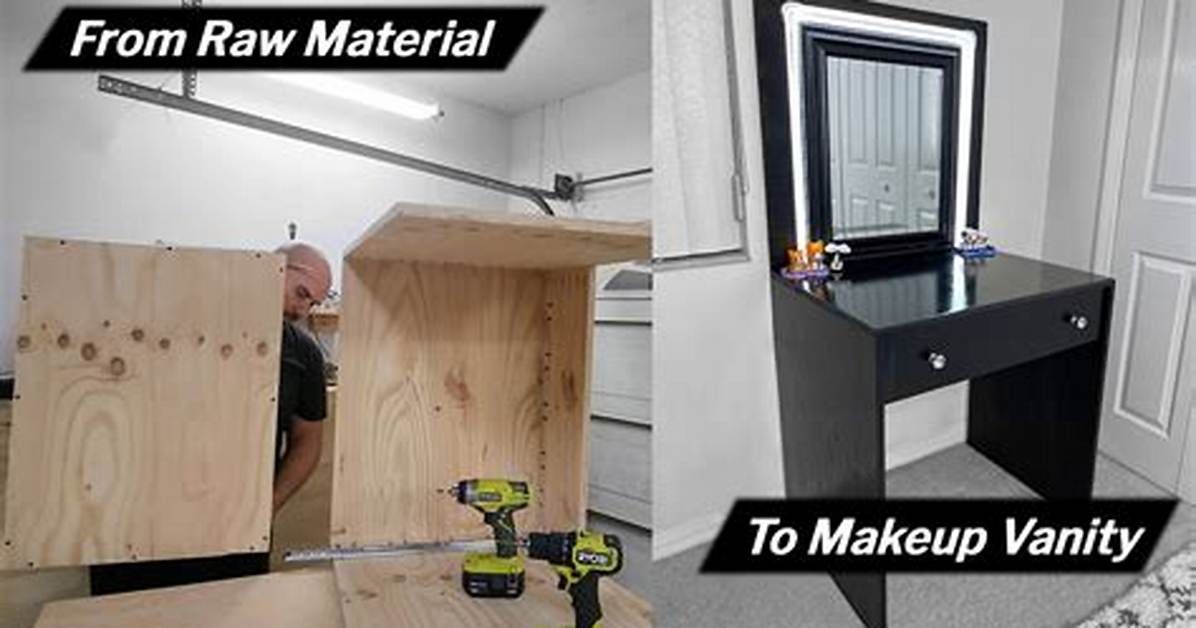 How to Build a Wood Makeup Vanity