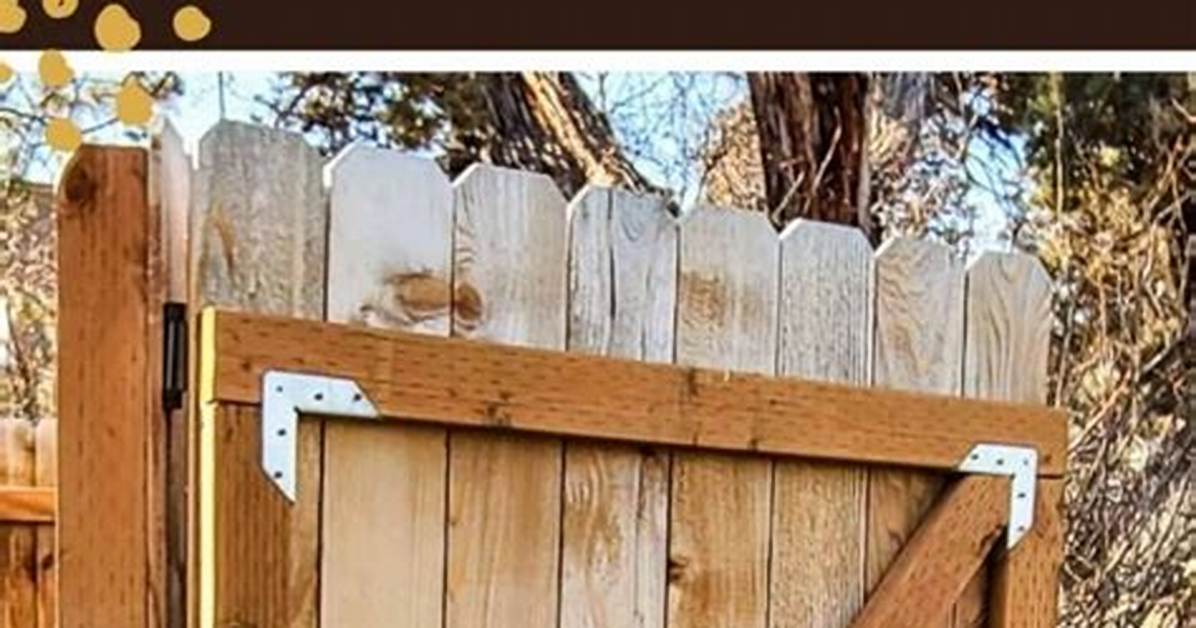 How to Build a Wooden Gate with Metal