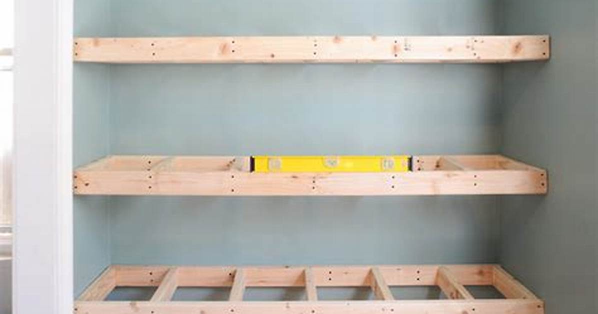 How to Build Floating Shelves That Can Hold Lots Of