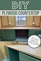 How to Build Stained Plywood Kitchen Countertops