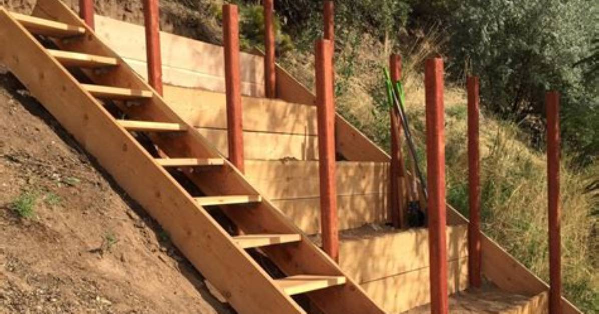 How to Build Steps on a Steep Hill