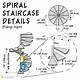 How to Calculate a Spiral Stair Handrail