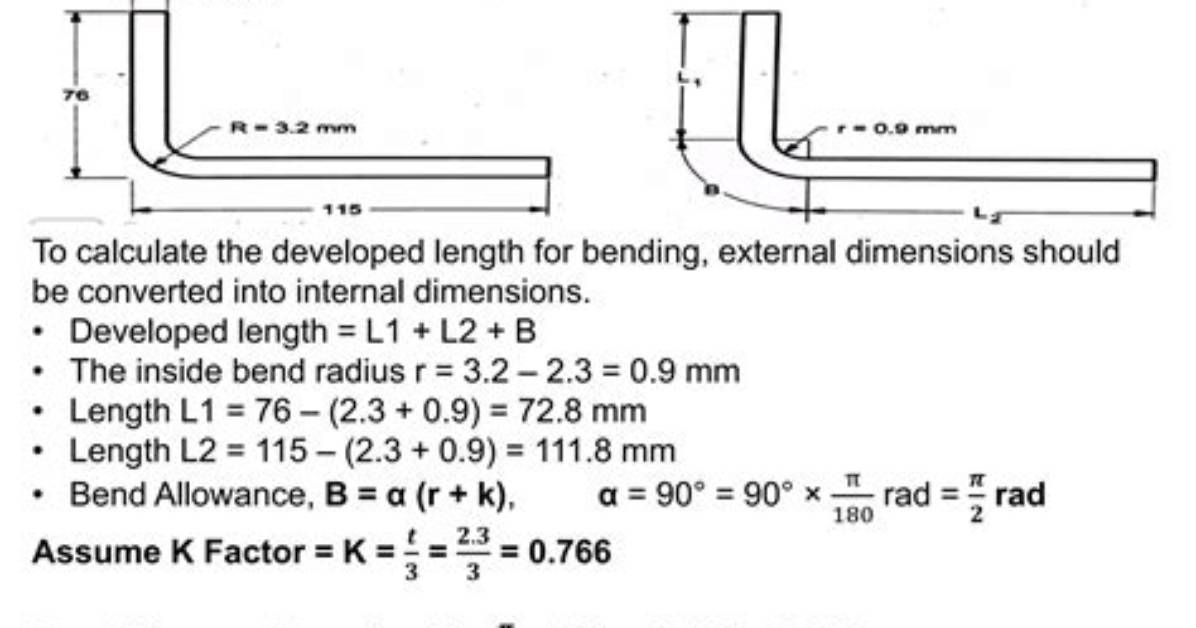 How to Calculate Developed Length In