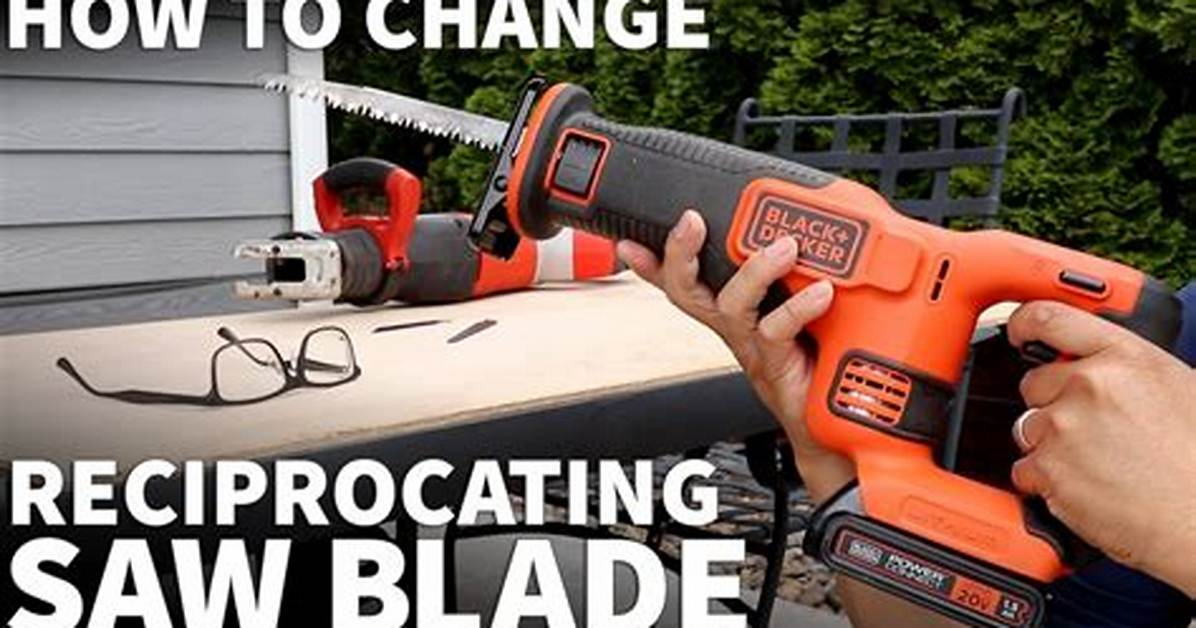 How to Change Blades on a Black & Decker Navigator Saw