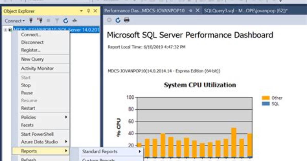 How to Check Cpu Utilization Sql Server?
