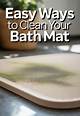 How to Clean a Moldy Bath Mat