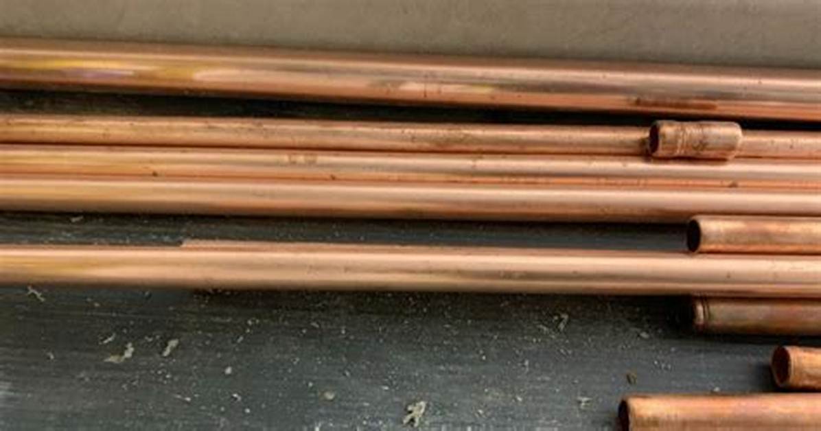 How to Clean Dirty Copper Pipe Tubing to Make It Bright And