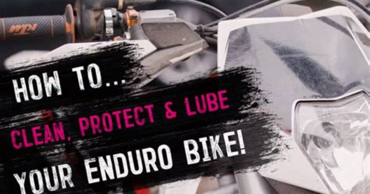 How to Clean Enduro