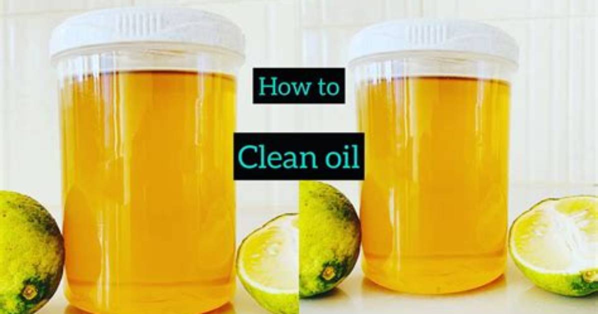 How to Clean Oil on A