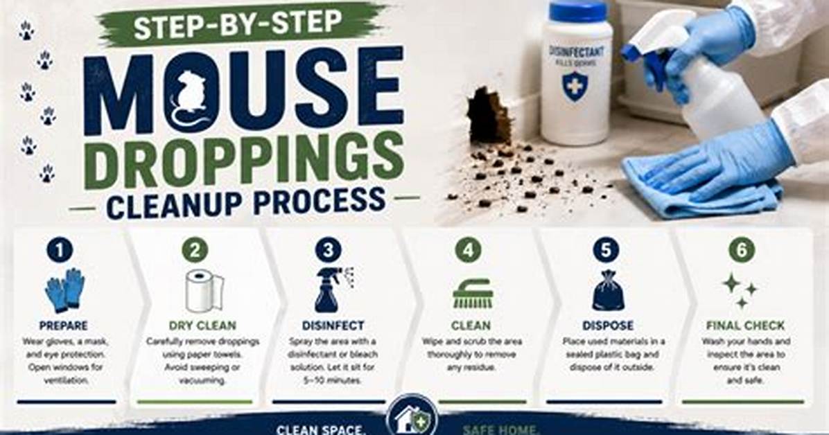 How to Clean up Mouse Droppings
