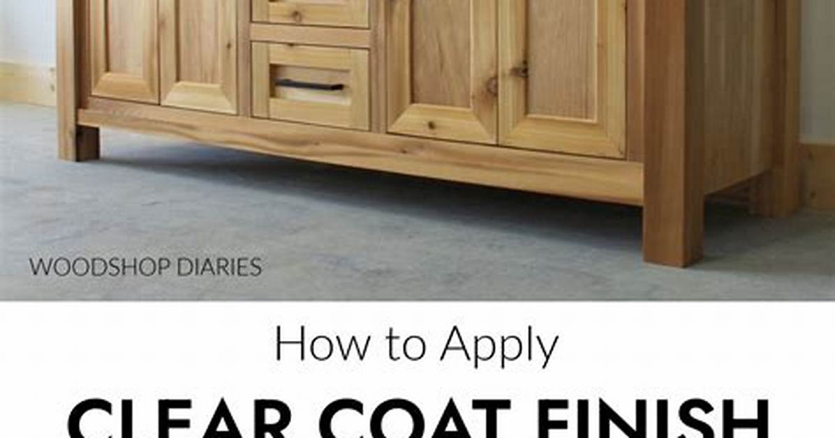 How to Clear Coat Furniture
