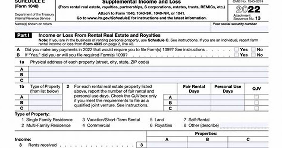 How to Complete Schedule E for the Room I Rented?