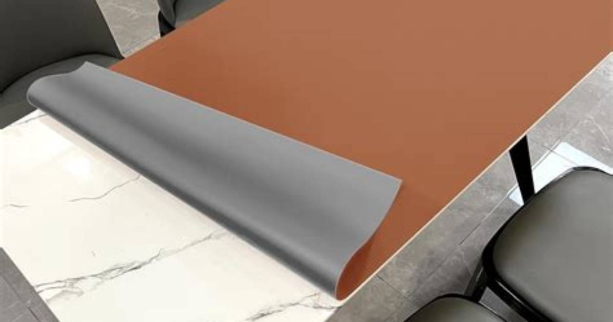 How to Cover a Tabletop with Leather or Vinyl