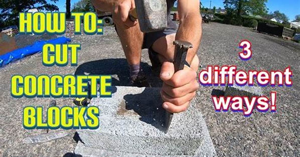 How to Cut Concrete Blocks with an Angle