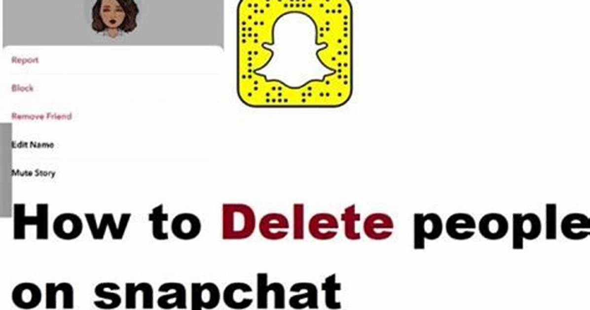 How to Delete People on Snapchat
