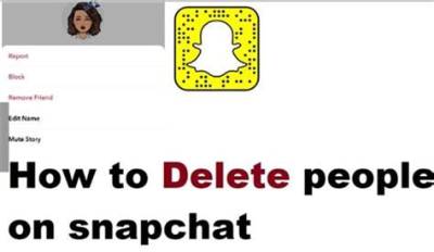 How to Delete People on Snapchat