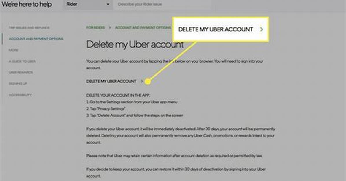 【How-To】Delete Vehicle from Uber Account