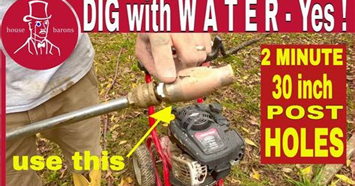 How to Dig with Water Pressure