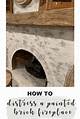 How to Distress a Brick Fireplace