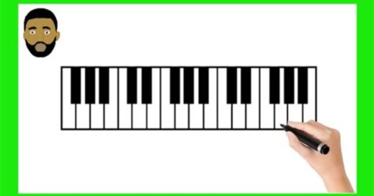 How to Draw a Piano Keyboard Easy: a Step-by-Step Guide for Beginners
