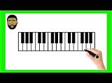 How to Draw a Piano Keyboard Easy: a Step-by-Step Guide for Beginners