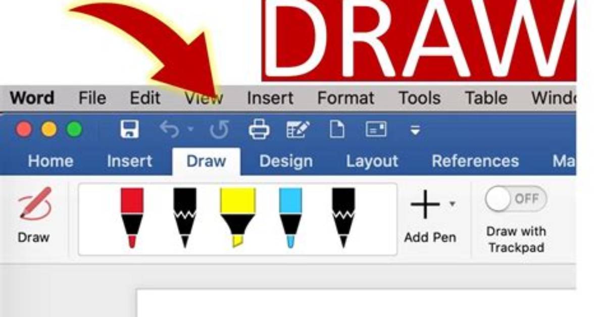 How to Draw in Word: Add a Drawing on Word