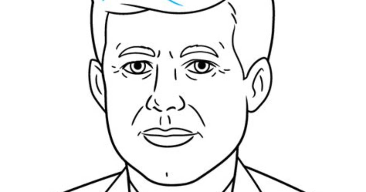 How to Draw John F Kennedy