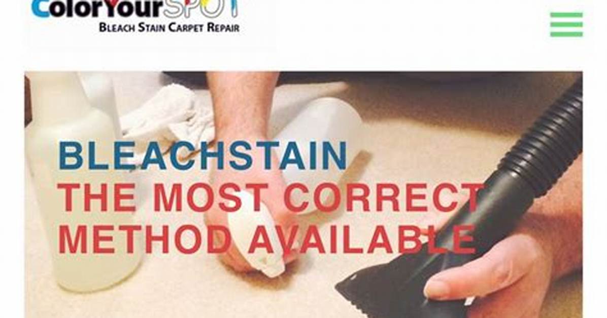 How to Dye a Carpet Bleach