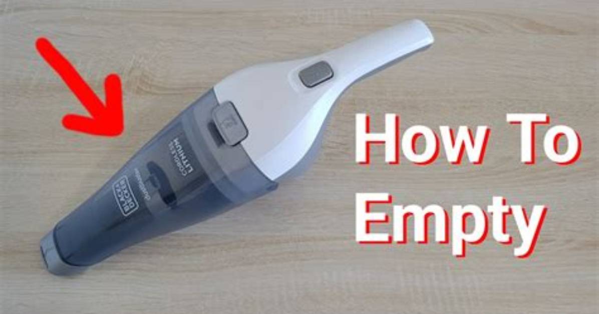 How to Empty a Dustbuster