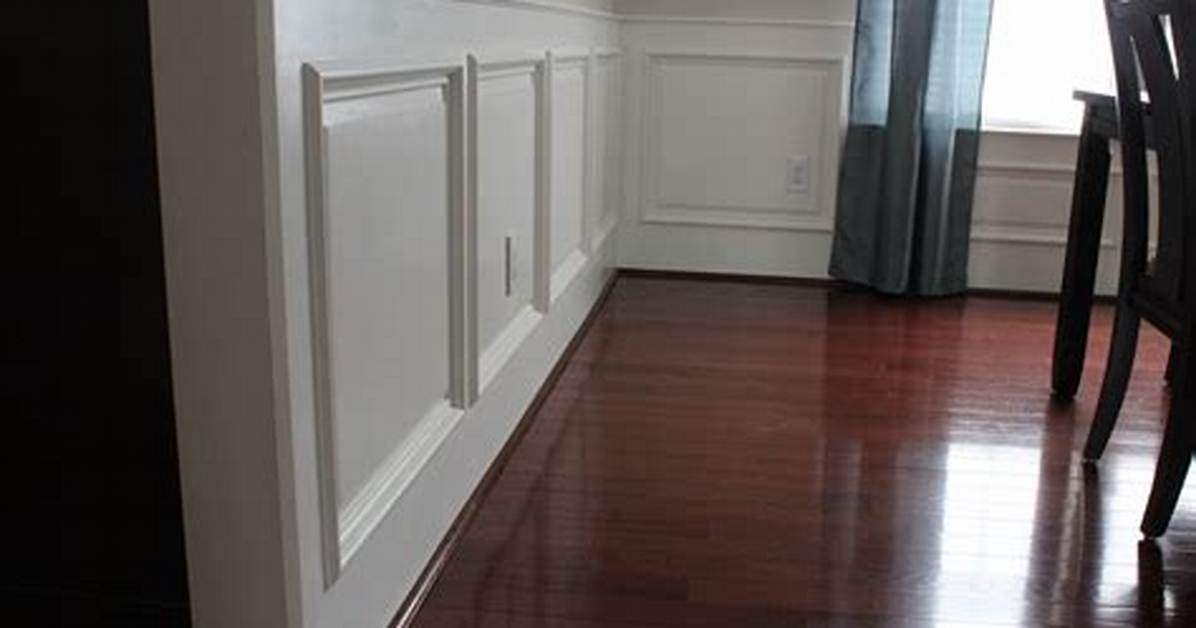 How to End Wainscoting at A