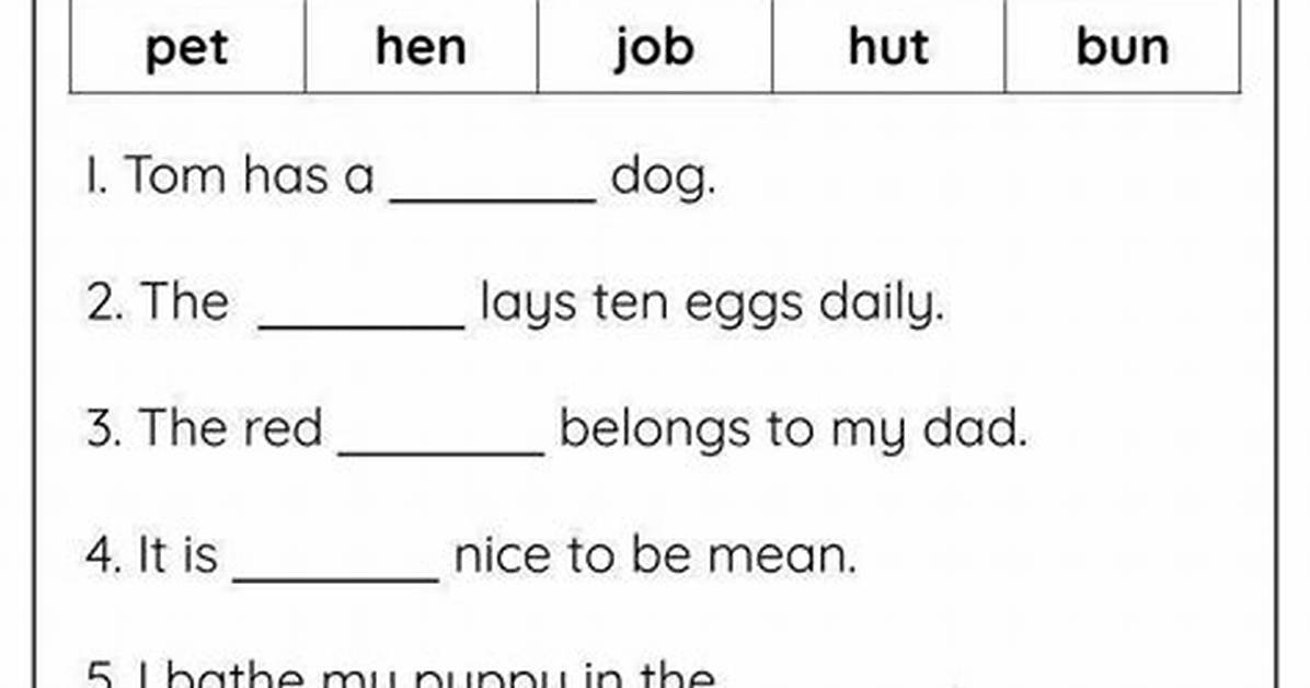 How to Fill in the Blanks in a Sentence?