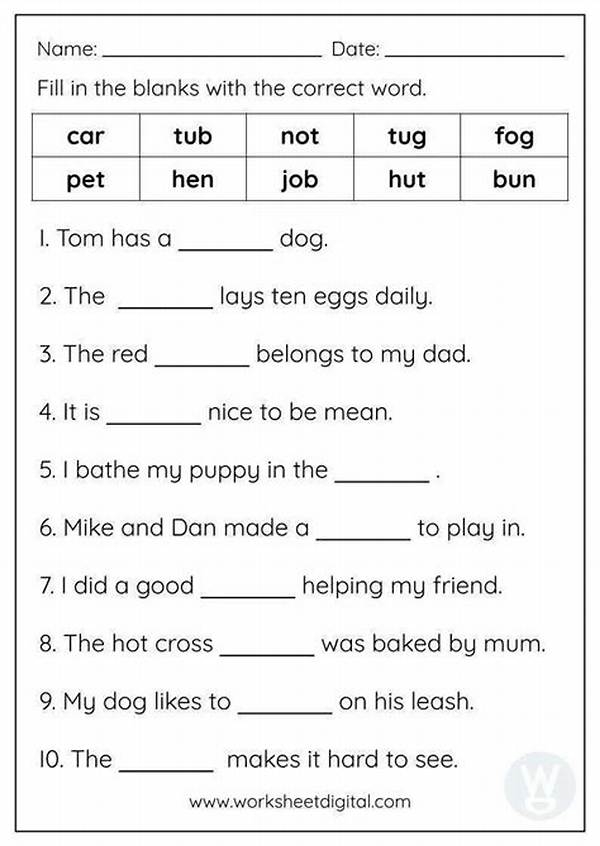 How to Fill in the Blanks in a Sentence?