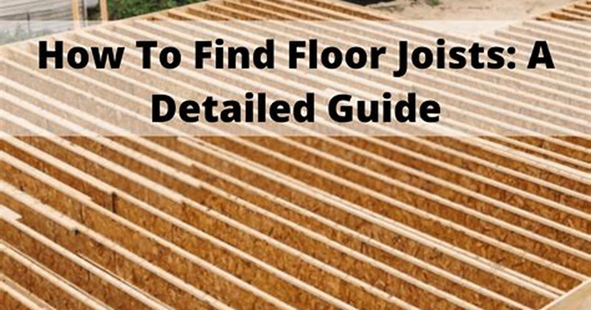 How to Find Joists Below a Hardwood Floor