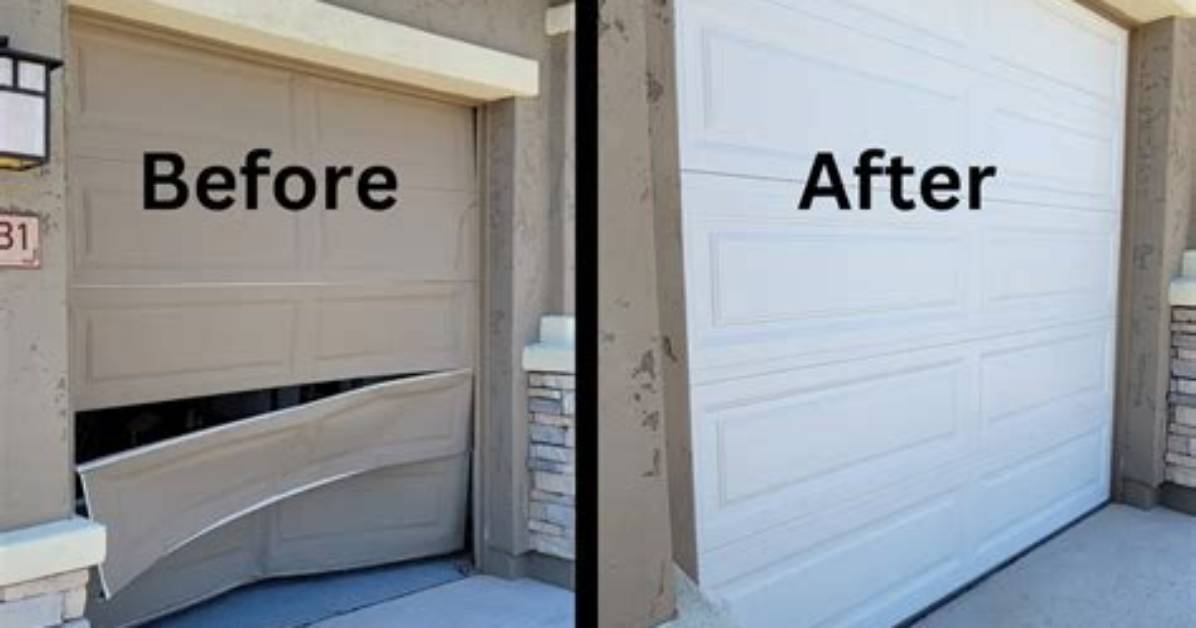 How to Fix a Garage Door That Has Bent
