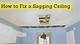 How to Fix Sagging Ceiling Tiles
