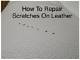 How to Fix Scratches in White Leather Sofas