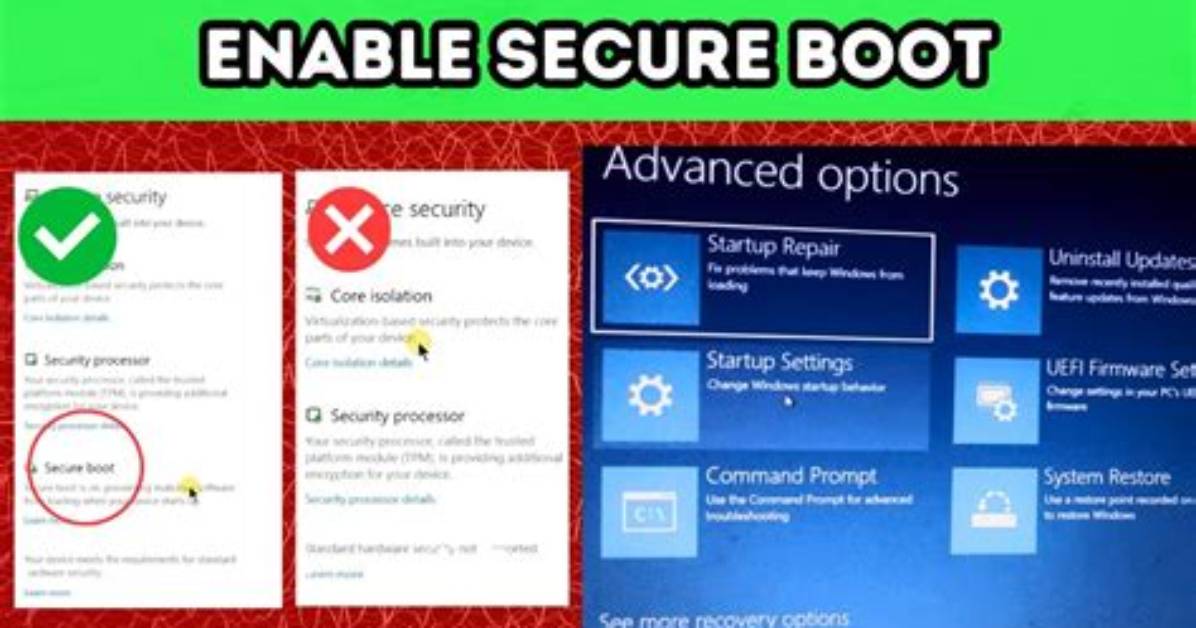 How to Fix Solve Secure Boot Needs to Be Enabled to Launch Faceit Ac