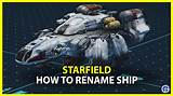 How to Fix / Solve Starfield Rename Ship Not Working - Sarkariresult