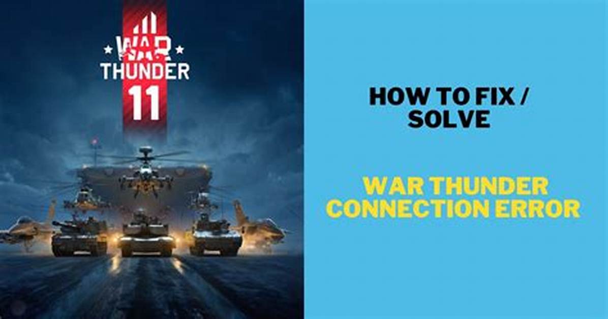 How to Fix / Solve: War Thunder Error Code 30005 - Sarkariresult