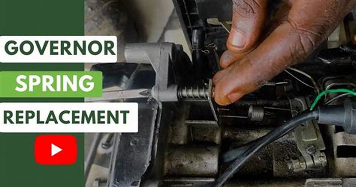 How to Fix the Governor Springs on a Weedeater Lawnmower