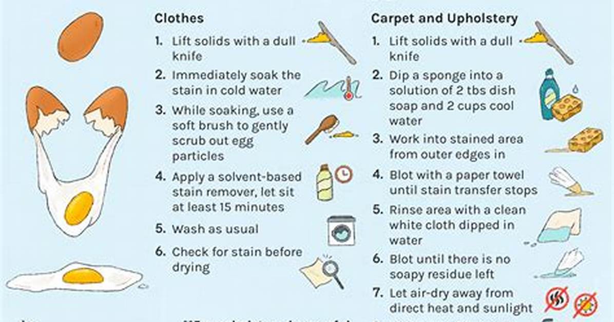 How to Get an Egg Yolk Stain out of The