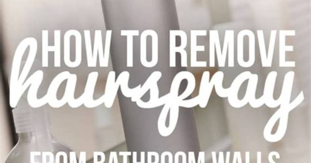 How to Get Hairspray Off