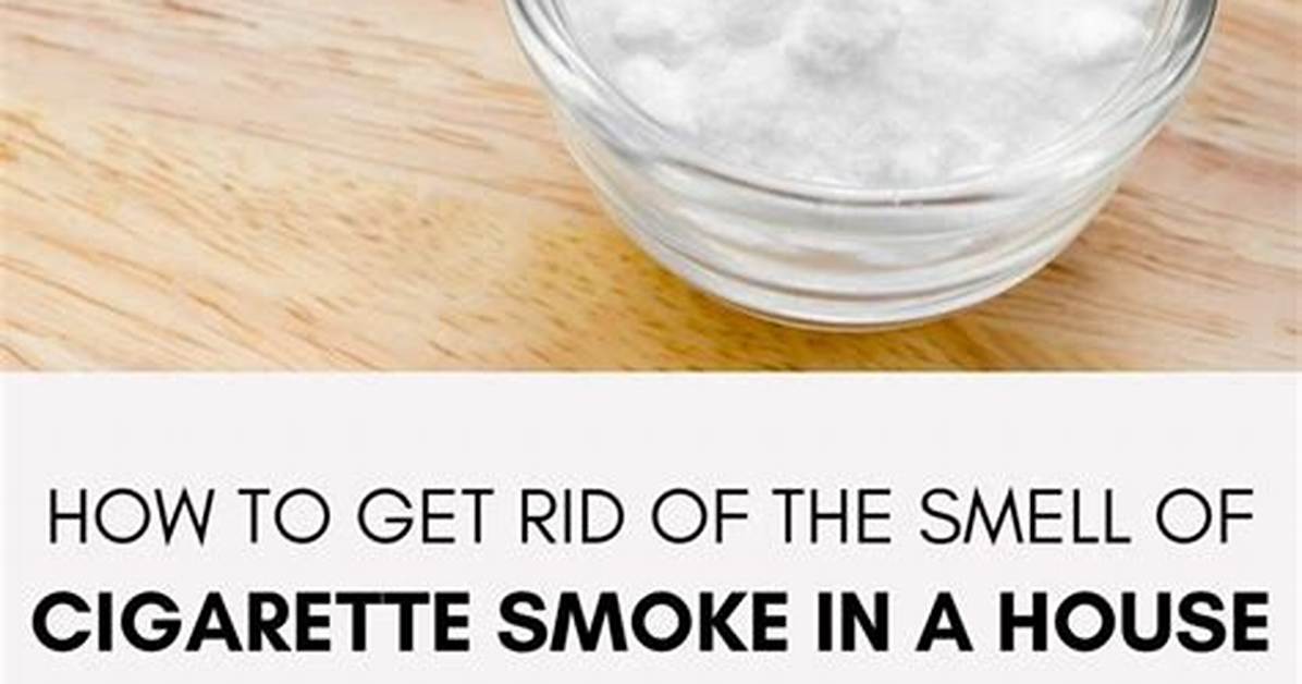 How to Get Rid of Cigarette Smoke Odor in Your